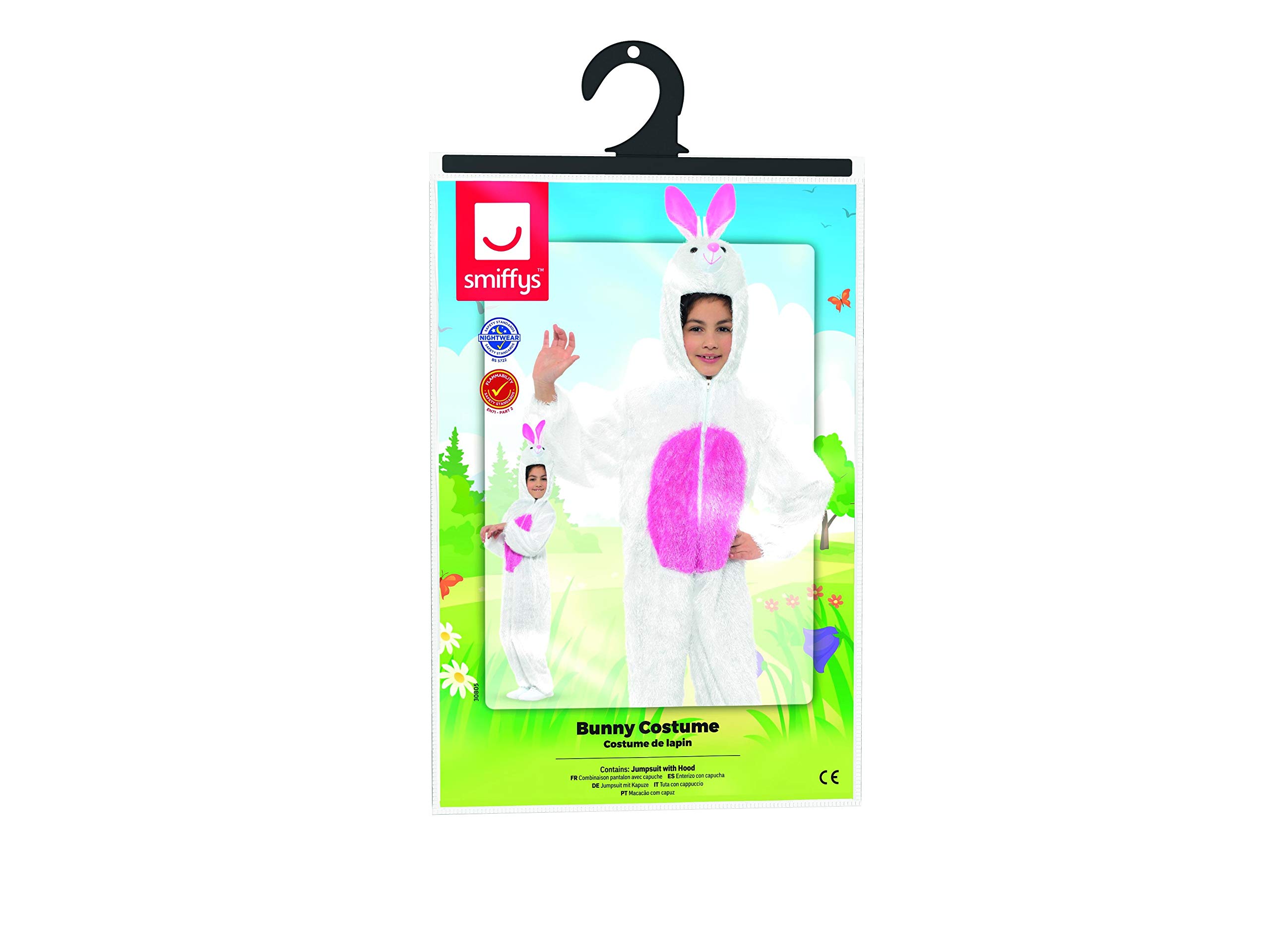 Smiffys Bunny Costume, White, Small - Image 6